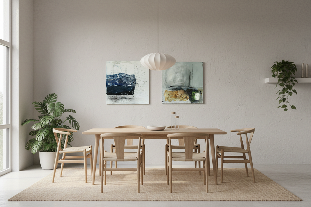 2x 50x50 Paar im Esszimmer