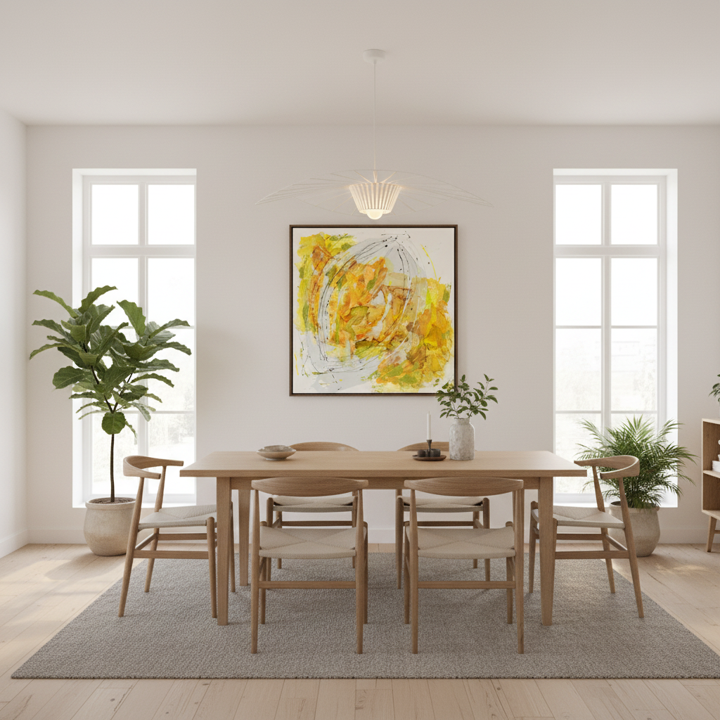 Esszimmer Lampe getrennt vom Bild