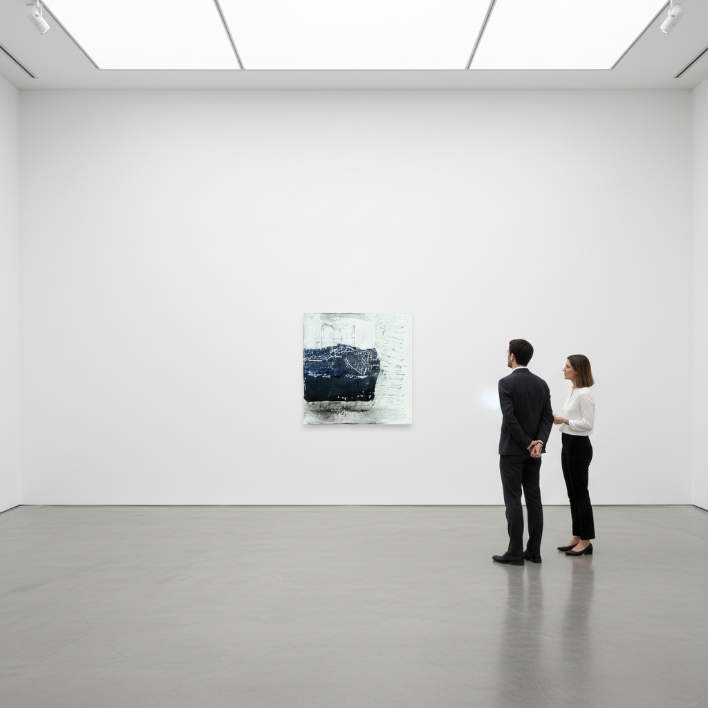 Gemälde 50x50 in Galerieausstellung